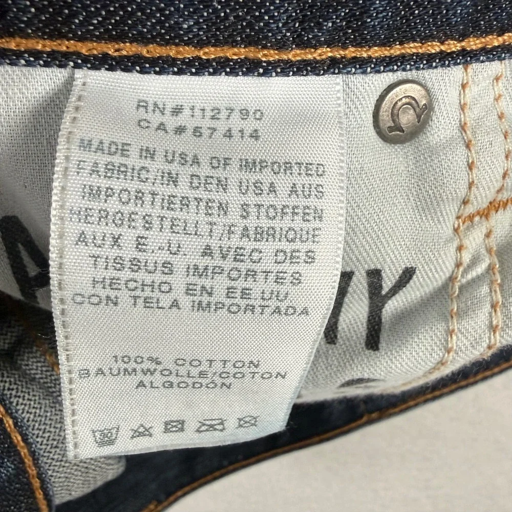True Religion Ricky Jeans Mens 31 Dark Wash Denim Relaxed Straight Y2K Horseshoe